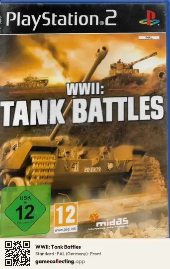WWII: Tank Battles PlayStation 2, Germany box front
