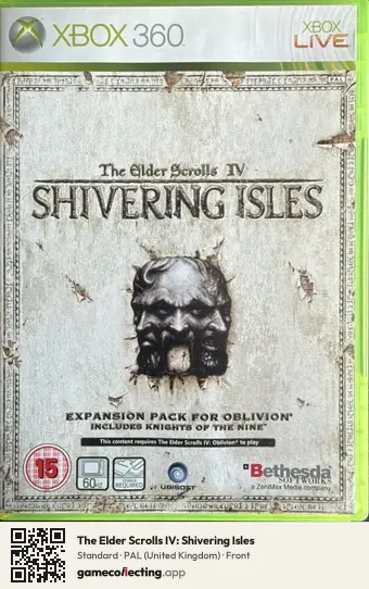 The Elder Scrolls IV: Shivering Isles Xbox 360, United Kingdom box front
