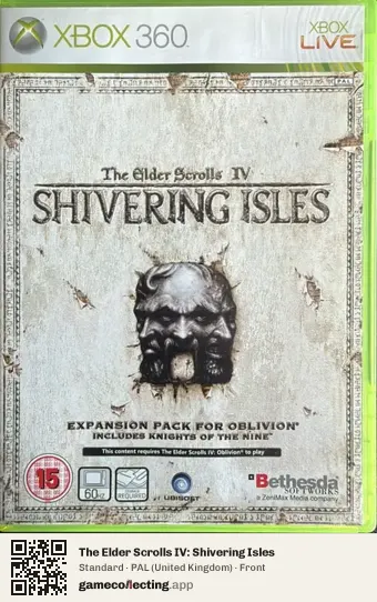 The Elder Scrolls IV: Shivering Isles Xbox 360, United Kingdom box front