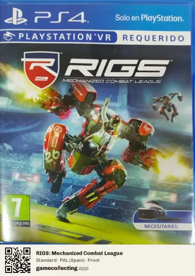 RIGS: Mechanized Combat League PlayStation 4, Spain box front