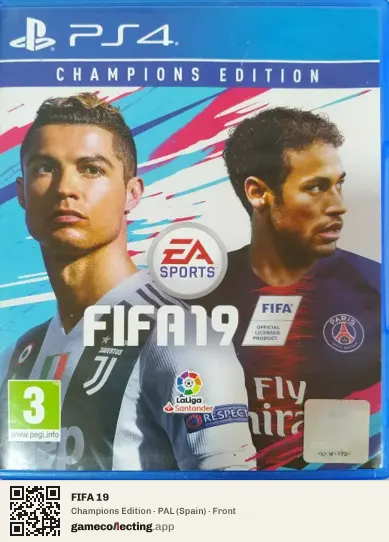 FIFA 19 PlayStation 4, Spain box front