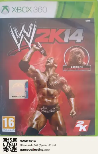 WWE 2K14 Xbox 360, Spain box front