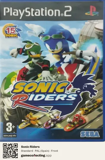 Sonic Riders PlayStation 2, Spain box front