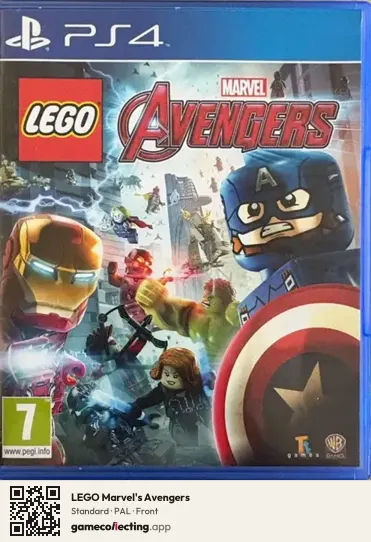 LEGO Marvel's Avengers PlayStation 4, PAL box front