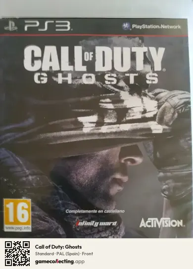 Call of Duty: Ghosts PlayStation 3, Spain box front