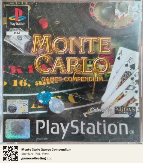 Monte Carlo Games Compendium PlayStation, PAL box front