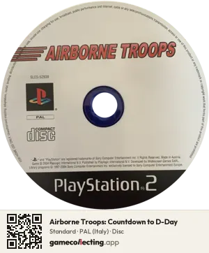 Airborne Troops: Countdown to D-Day PlayStation 2, PAL disc