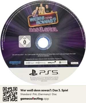 Wer weiß denn sowas?: Das 3. Spiel PlayStation 5, PAL disc
