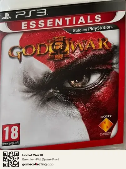 God of War III PlayStation 3, Spain box front
