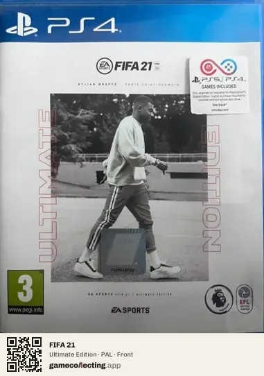 FIFA 21 PlayStation 4, PAL box front