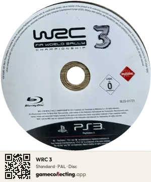 WRC 3 PlayStation 3, PAL disc