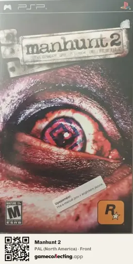 Manhunt 2 PlayStation Portable, North America box front