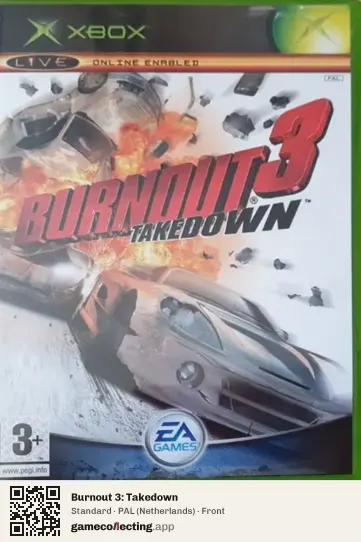 Burnout 3: Takedown Xbox, Netherlands box front
