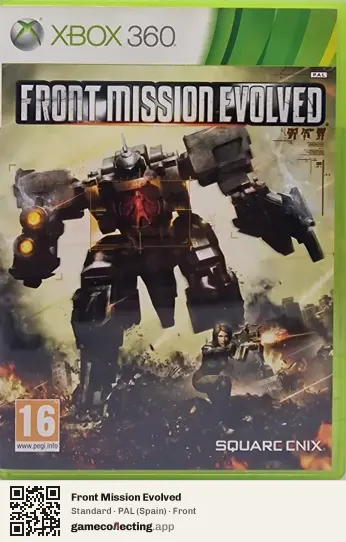 Front Mission Evolved Xbox 360, Spain box front
