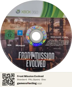 Front Mission Evolved Xbox 360, PAL disc