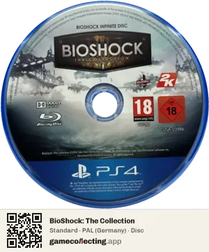 BioShock: The Collection PlayStation 4, PAL disc