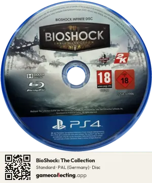 BioShock: The Collection PlayStation 4, PAL disc