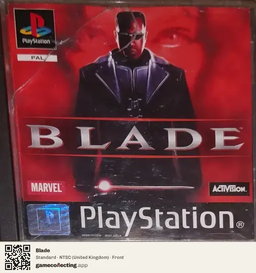 Blade PlayStation, United Kingdom box front