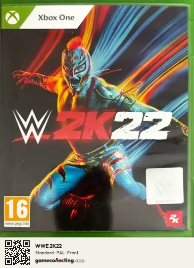 WWE 2K22 Xbox One, PAL box front