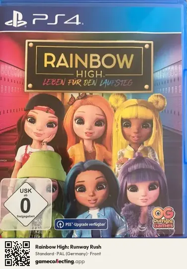 Rainbow High: Runway Rush PlayStation 4, Germany box front