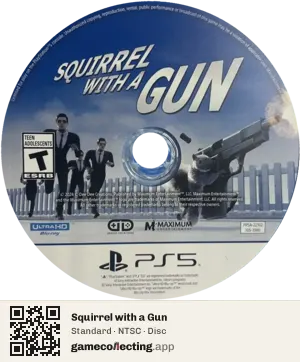 Squirrel with a Gun PlayStation 5, NTSC disc