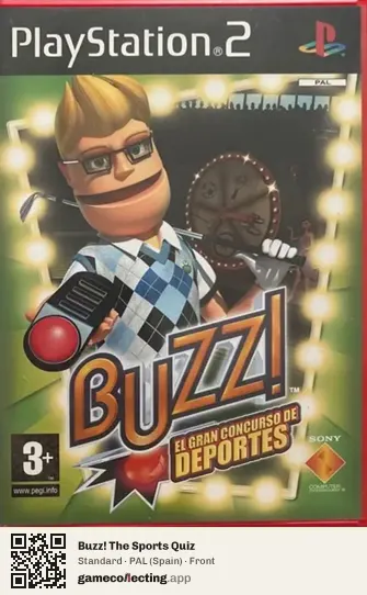 Buzz! The Sports Quiz PlayStation 2, Spain box front