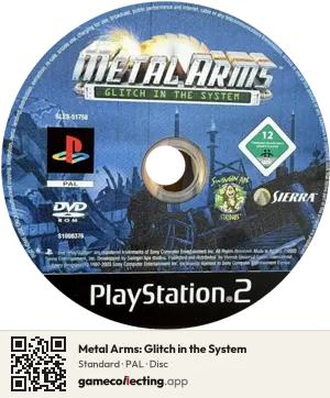 Metal Arms: Glitch in the System PlayStation 2, PAL disc