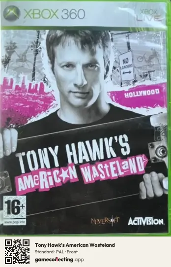Tony Hawk's American Wasteland Xbox 360, PAL box front