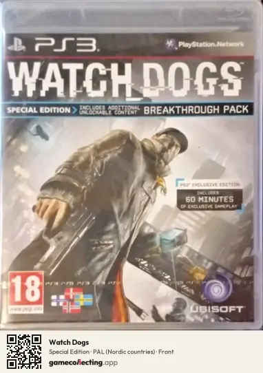 Watch Dogs PlayStation 3, Nordic countries box front