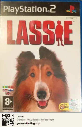 Lassie PlayStation 2, Nordic countries box front