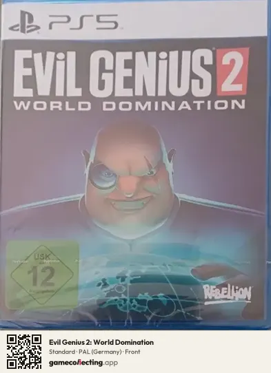 Evil Genius 2: World Domination PlayStation 5, Germany box front