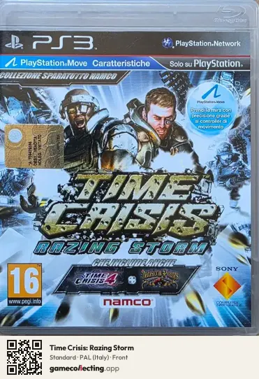 Time Crisis: Razing Storm PlayStation 3, Italy box front