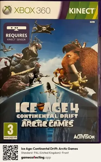 Ice Age: Continental Drift: Arctic Games Xbox 360, United Kingdom box front