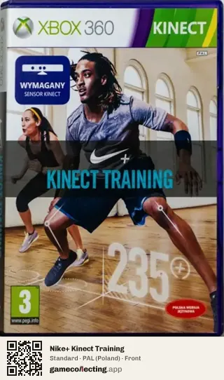 Nike+ Kinect Training Xbox 360, Poland box front