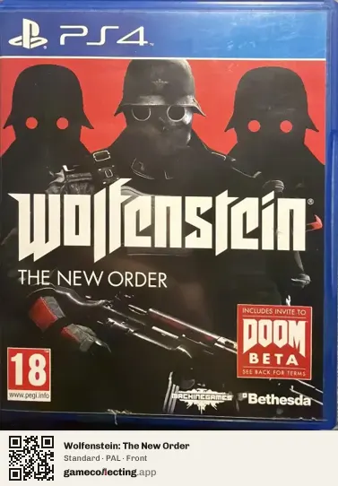 Wolfenstein: The New Order PlayStation 4, PAL box front