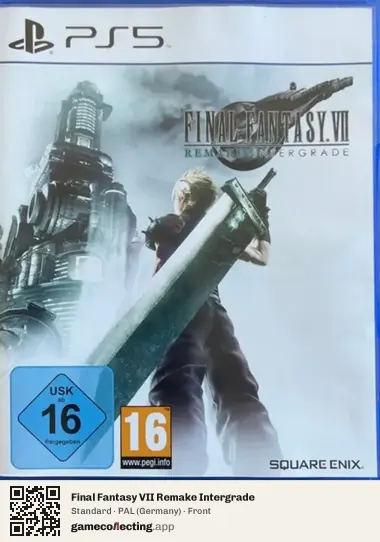 Final Fantasy VII Remake Intergrade PlayStation 5, Germany box front