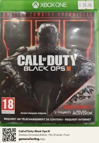 Call of Duty: Black Ops III Xbox One, France box front