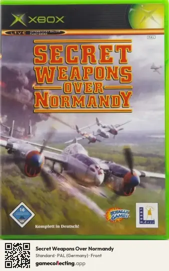 Secret Weapons Over Normandy Xbox, Germany box front