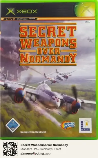 Secret Weapons Over Normandy Xbox, Germany box front