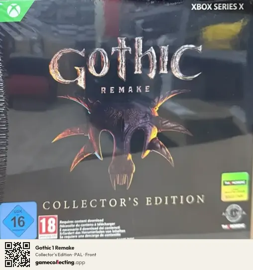 Gothic 1 Remake Xbox Series X, PAL box front