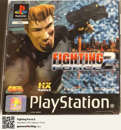 Fighting Force 2 PlayStation, Spain box front