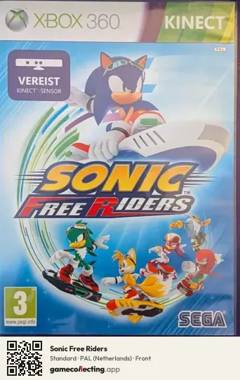 Sonic Free Riders Xbox 360, Netherlands box front