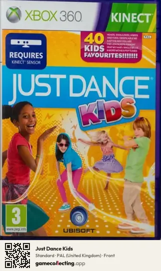 Just Dance Kids Xbox 360, United Kingdom box front