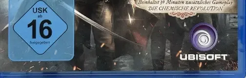 Assassin's Creed: Unity, the USK square on its front