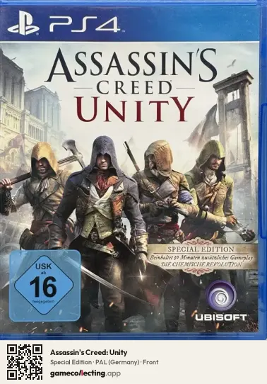 Assassin's Creed: Unity PlayStation 4, Germany box front