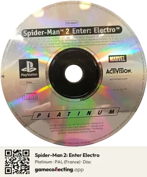 Spider-Man 2: Enter Electro PlayStation, PAL disc