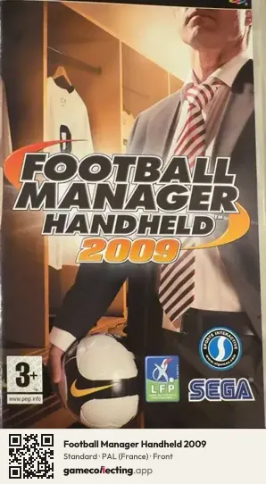 Football Manager Handheld 2009 PlayStation Portable, France box front