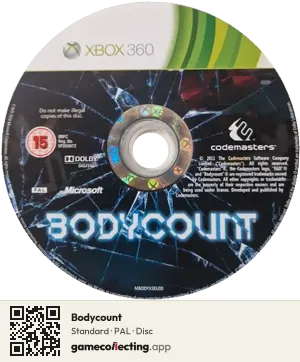 Bodycount Xbox 360, PAL disc