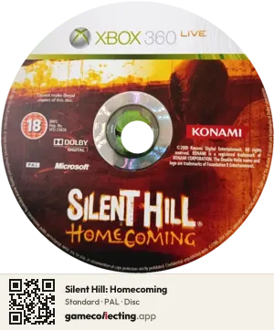 Silent Hill: Homecoming Xbox 360, PAL disc
