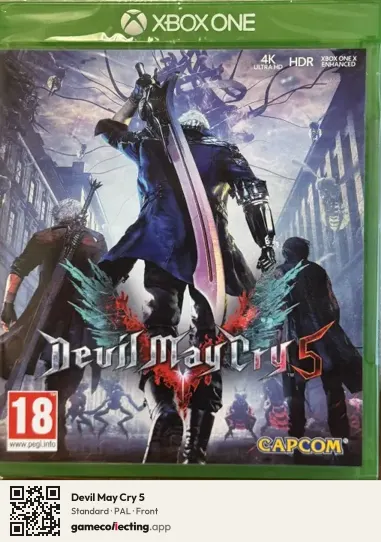 Devil May Cry 5 Xbox One, PAL box front